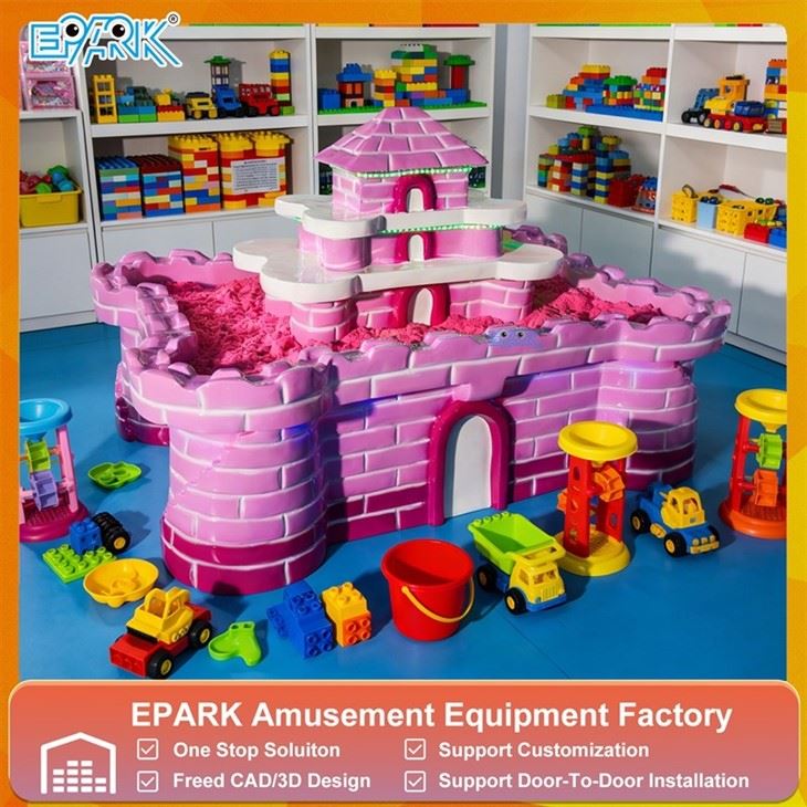 Pink Roman Castle Sand Table Interactive Kids Sand Play Set best