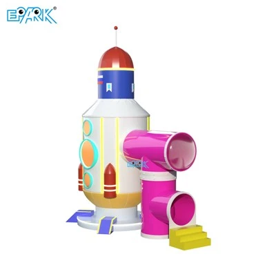Estructura de juego suave para niños Rocket para patio interior
